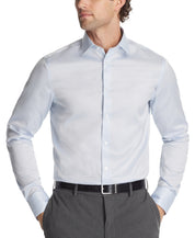 Calvin Klein Mens Regular fit Dress Shirt Large 16 in 32-33 Light Blue