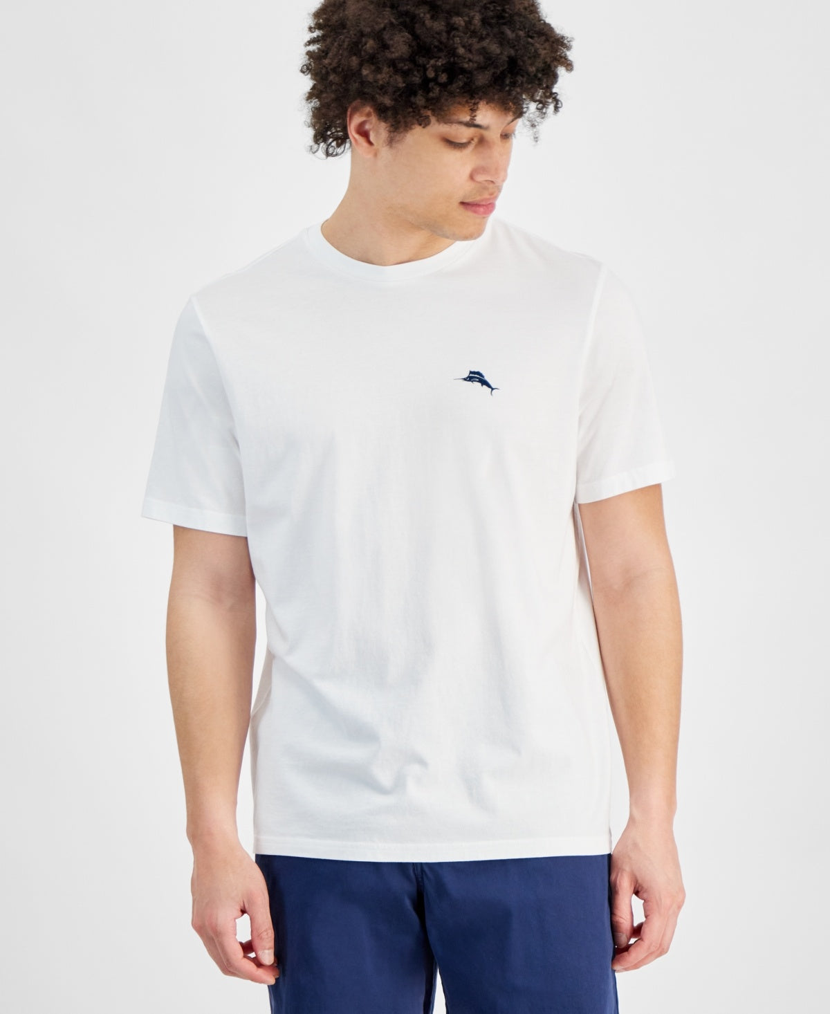 Tommy Bahama Mens Regular fit Short Sleeve T-Shirt Shirt Medium White Solid