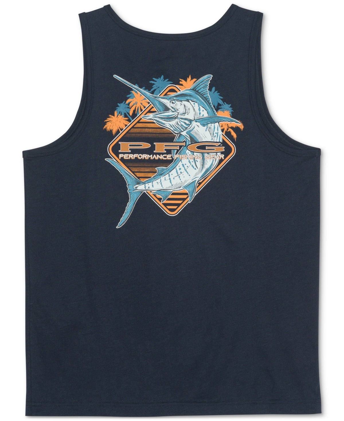 Columbia Mens  fit Sleeveless Tank Top Shirt Medium Blue Solid