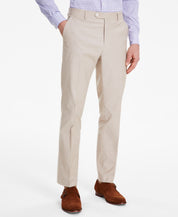 Tommy Hilfiger Mens Modern fit Dress Pants 42 / 32 Beige Solid Stretch