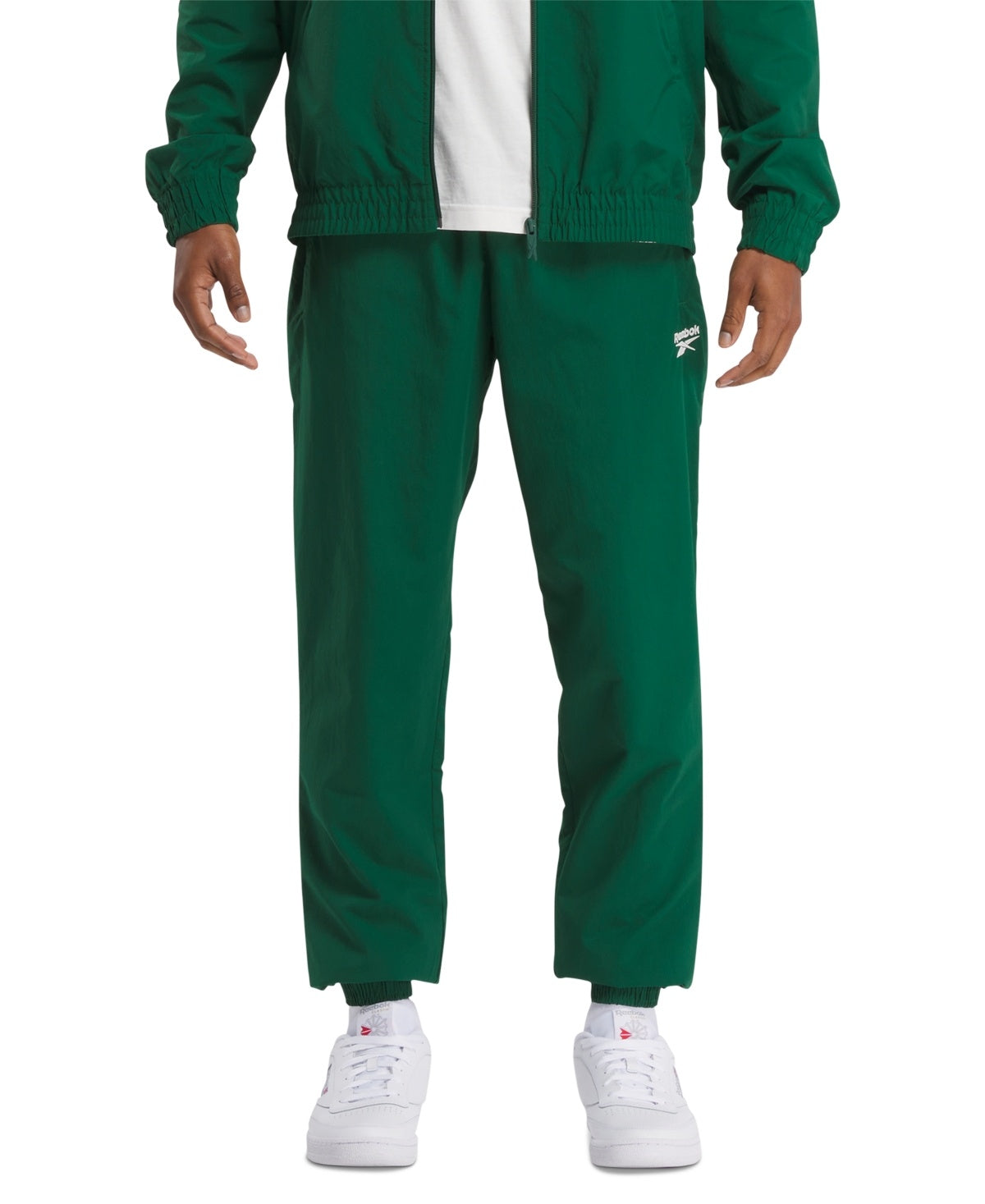 Reebok Mens Regular fit Track Pants Medium Green
