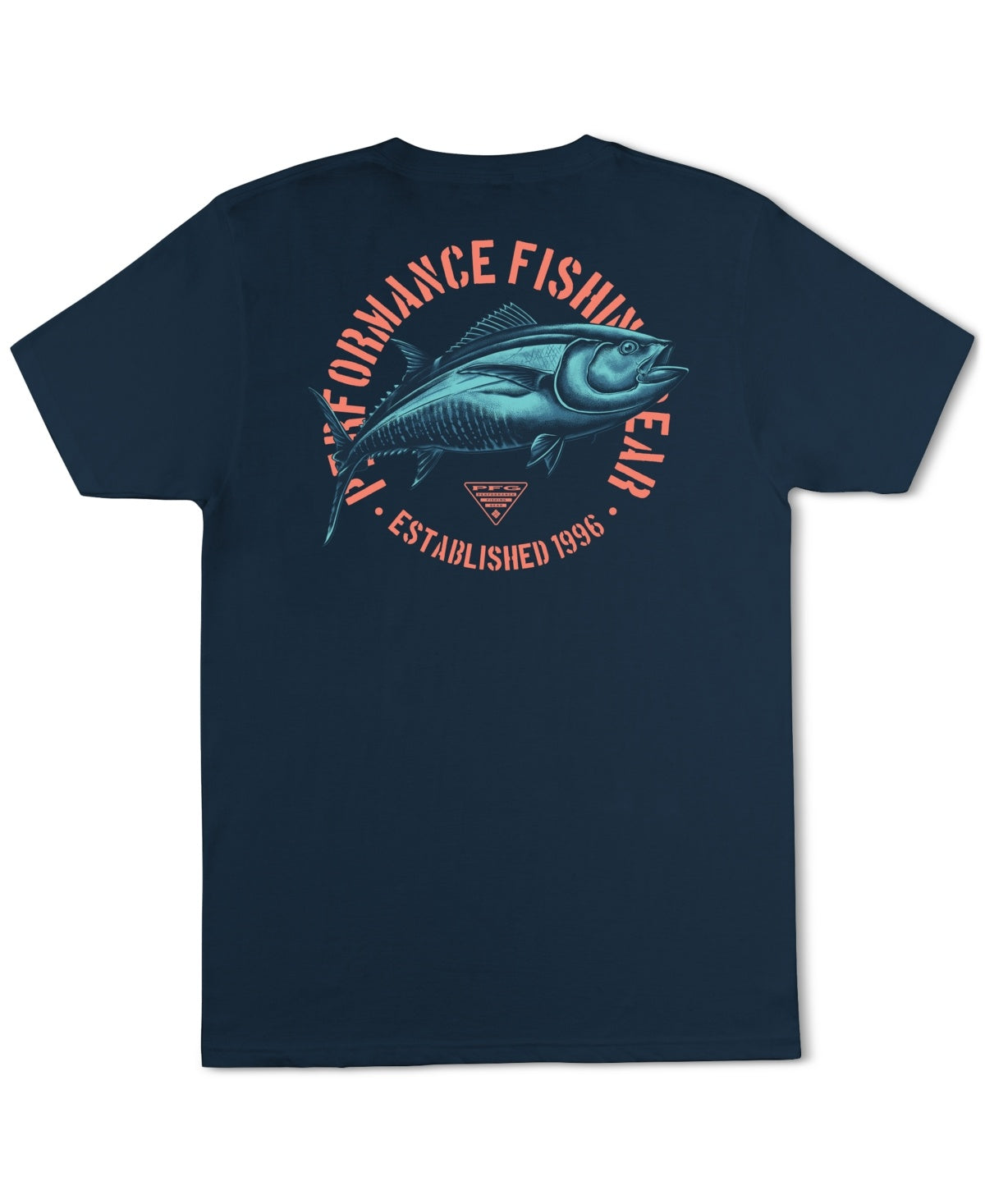 Columbia Men Regular fit Short Sleeve Graphic T-Shirt Shirt Small Blue Solid