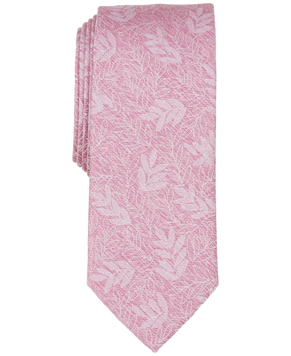 Bar Iii Mens Skinny fit Tie Necktie One Size Pink Floral