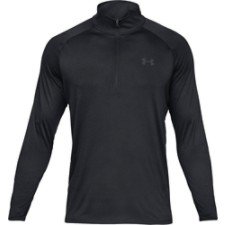 Under Armour Men Regular fit Long Sleeve Quarter zip Shirt Medium Black Solid