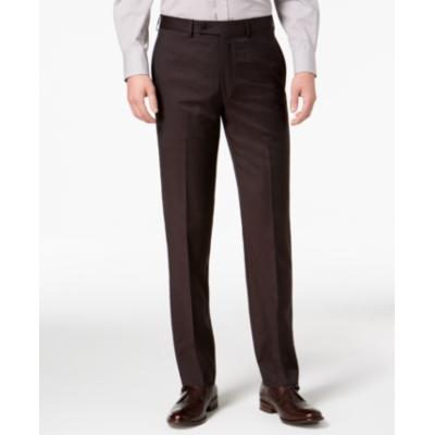 Calvin Klein Men's Slim Fit Brown Dress Pants 38 x 32
