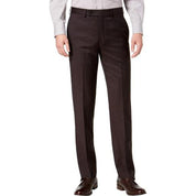 Calvin Klein Men's Slim Fit Solid Dress Pants Brown Check 34 x 30