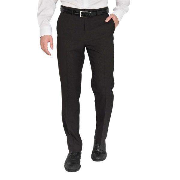 Dockers Mens Slim fit Dress Pants 34 / 32 Black Solid Stretch