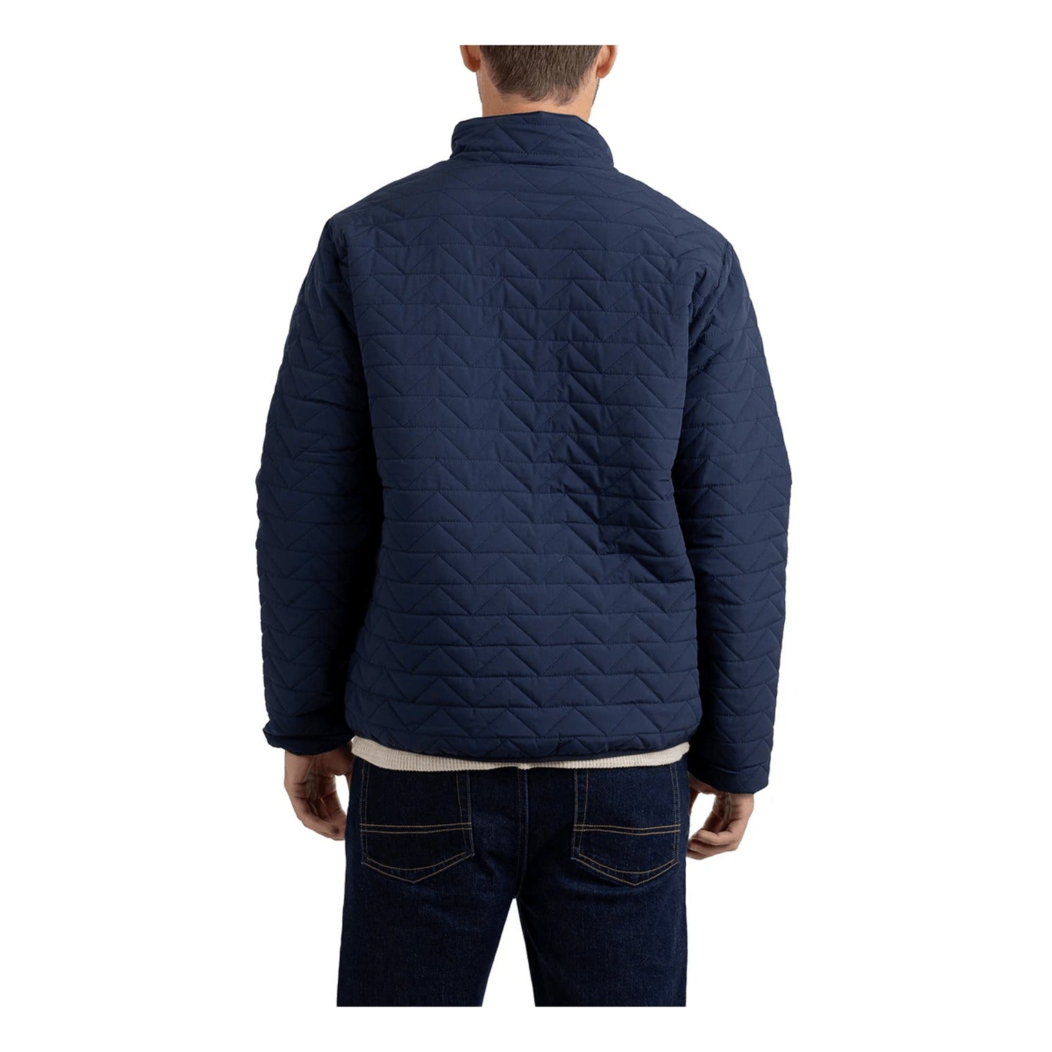 Rainforest Essential  Mens Packable Jacket Mood Indigo Blue  Large