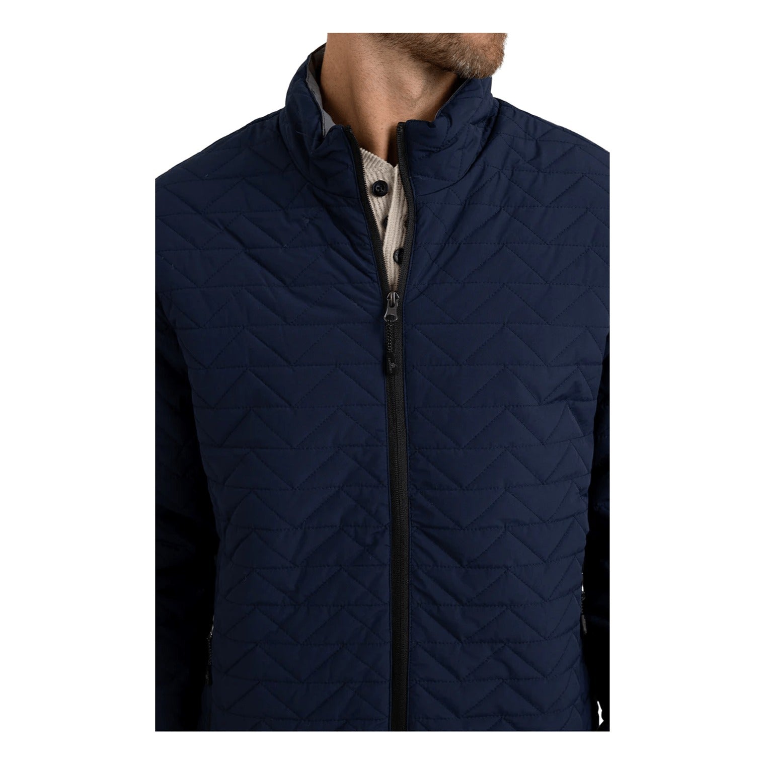 Rainforest Essential  Mens Packable Jacket Mood Indigo Blue  Large