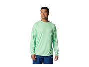 Columbia Mens Regular fit Long Sleeve T-Shirt Shirt XL Green Solid
