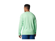 Columbia Mens Regular fit Long Sleeve T-Shirt Shirt XL Green Solid