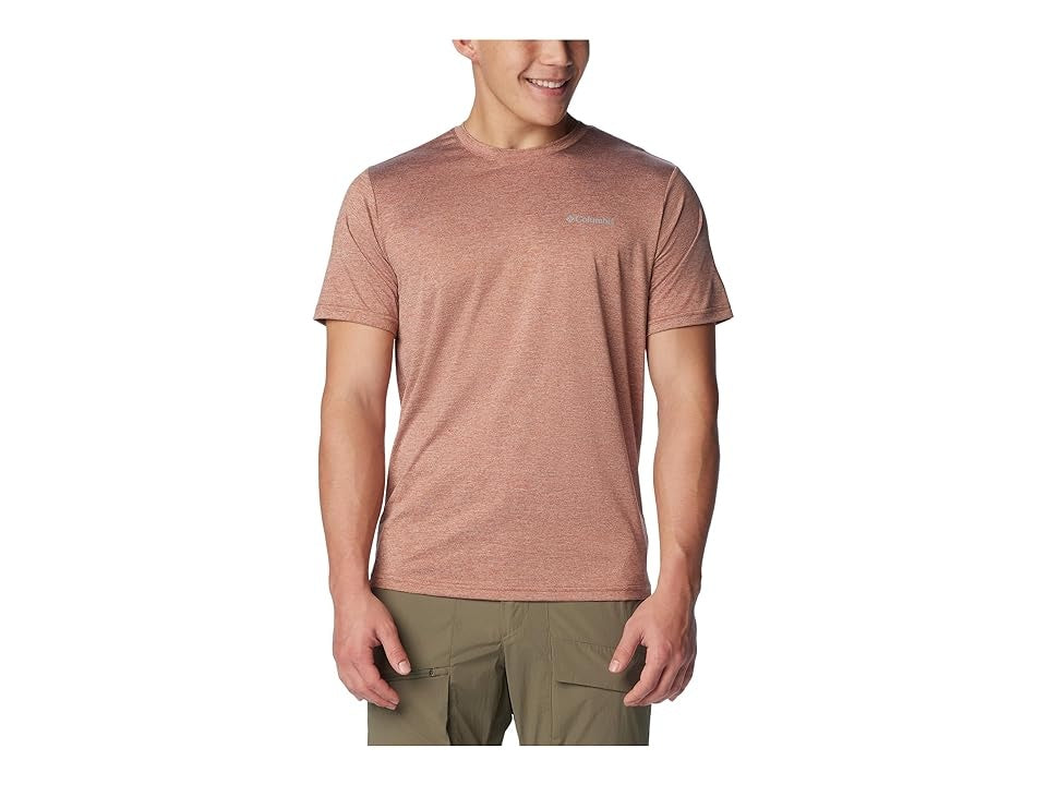 Columbia Mens Regular fit Short Sleeve T-Shirt Shirt Medium Brown