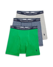 Polo Ralph Lauren Mens Regular fit 3 Pack Boxer Briefs Underwear Small Green