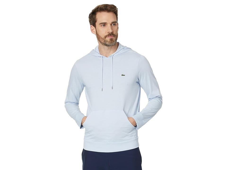 Lacoste Men Regular fit Long Sleeve T-Shirt Shirt 6/XL Yellow Solid Hooded