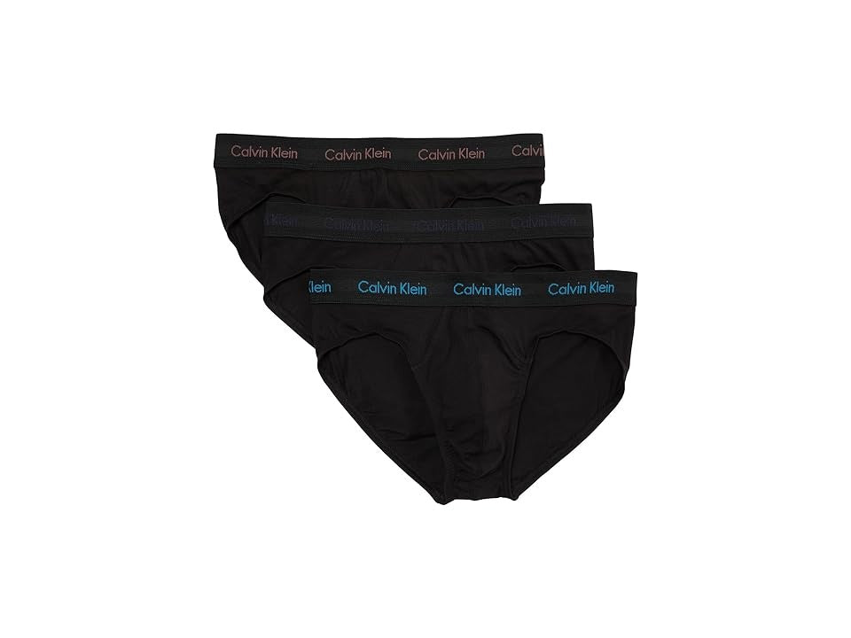 Calvin Klein Mens Regular fit Moisture Wicking Hip Briefs Underwear XL Black