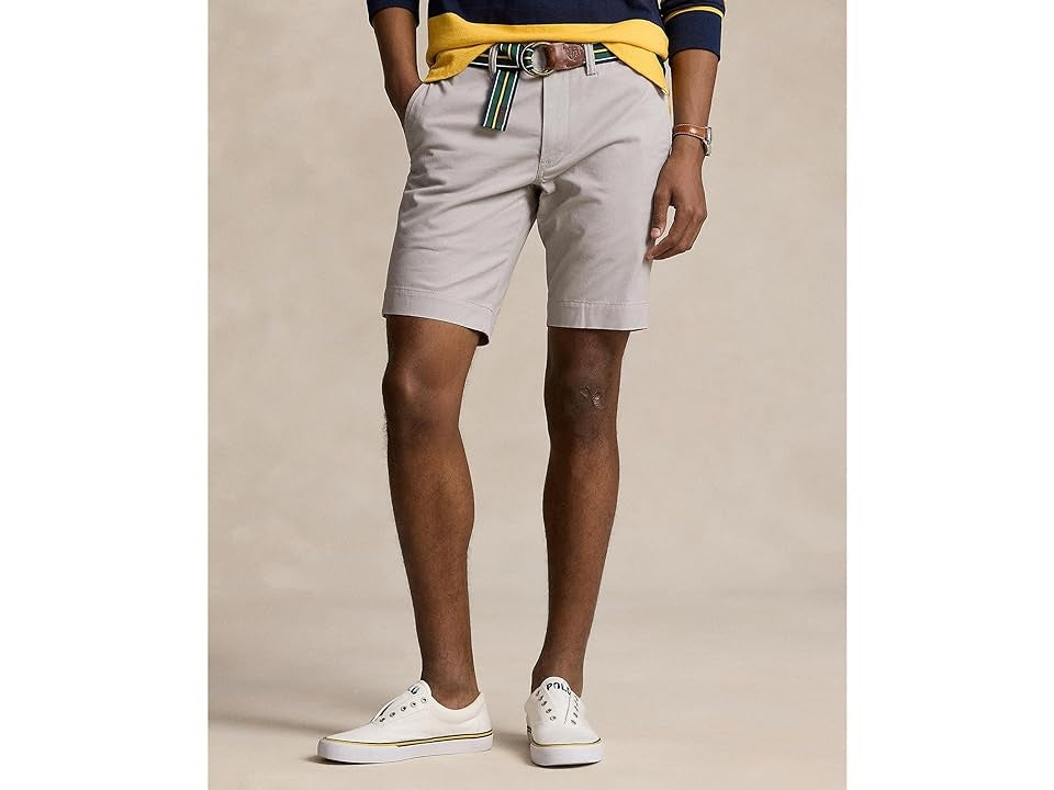 Polo Ralph Lauren Mens Slim fit Chinos Shorts 34 Grey Solid