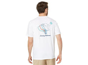 Tommy Bahama Mens Regular fit Short Sleeve Graphic T-Shirt Shirt XXL White