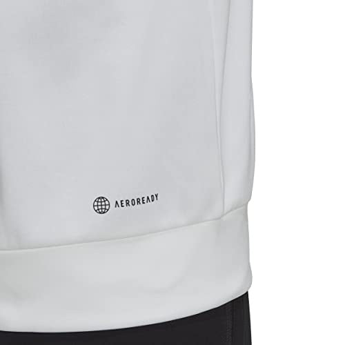 Adidas Mens Game and Go Hoodie Hooded Sweatshirt White Large White