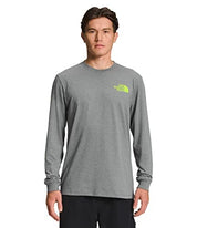 The NORTH FACE Men's Sleeve Hit Long Sleeve T Shirt Medium Grey Small