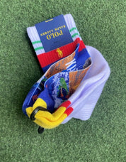 Polo Ralph Lauren Mens Socks Kayak Whitewater Socks White One Size