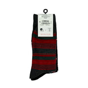 Club Room Holiday 2 Pack Crew Socks Candy Cane Black Red One Size