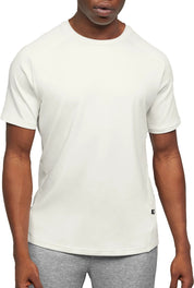 On Focus Mens Athletic fit Short Sleeve T-Shirt Shirt Small White Solid