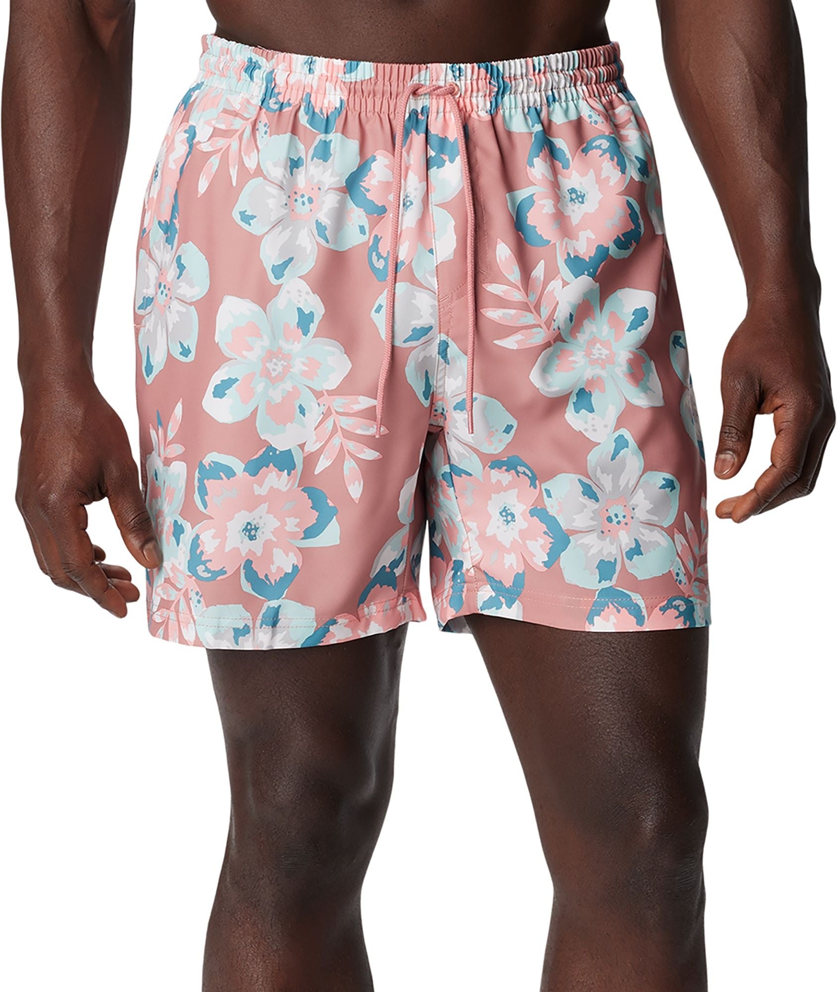 Columbia Men Regular fit Swim Trunks Swimwear XL Pink Floral