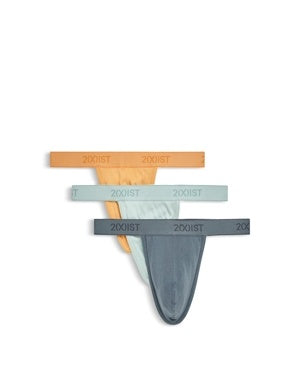 2Xist Men 3 Pack Regular fit Underwear Large Multicolor Orange Blue