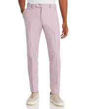 Hugo Boss Mens Genius Slim Fit Dress Pants 34 x 32 Pink Light Red