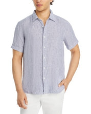 Vineyard Vines Mens Regular fit Short Sleeve Button-Up Shirt Large Blue Striped