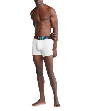 Calvin Klein Mens Classic fit Boxer Briefs Underwear Medium White Solid