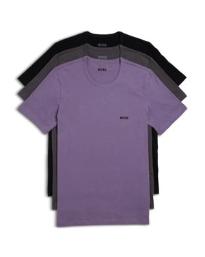 Hugo Boss Mens 3 Pack T-Shirt Medium Multicolor Solid