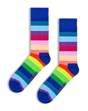 Happy Socks Mens Crew Socks One Size Multicolor
