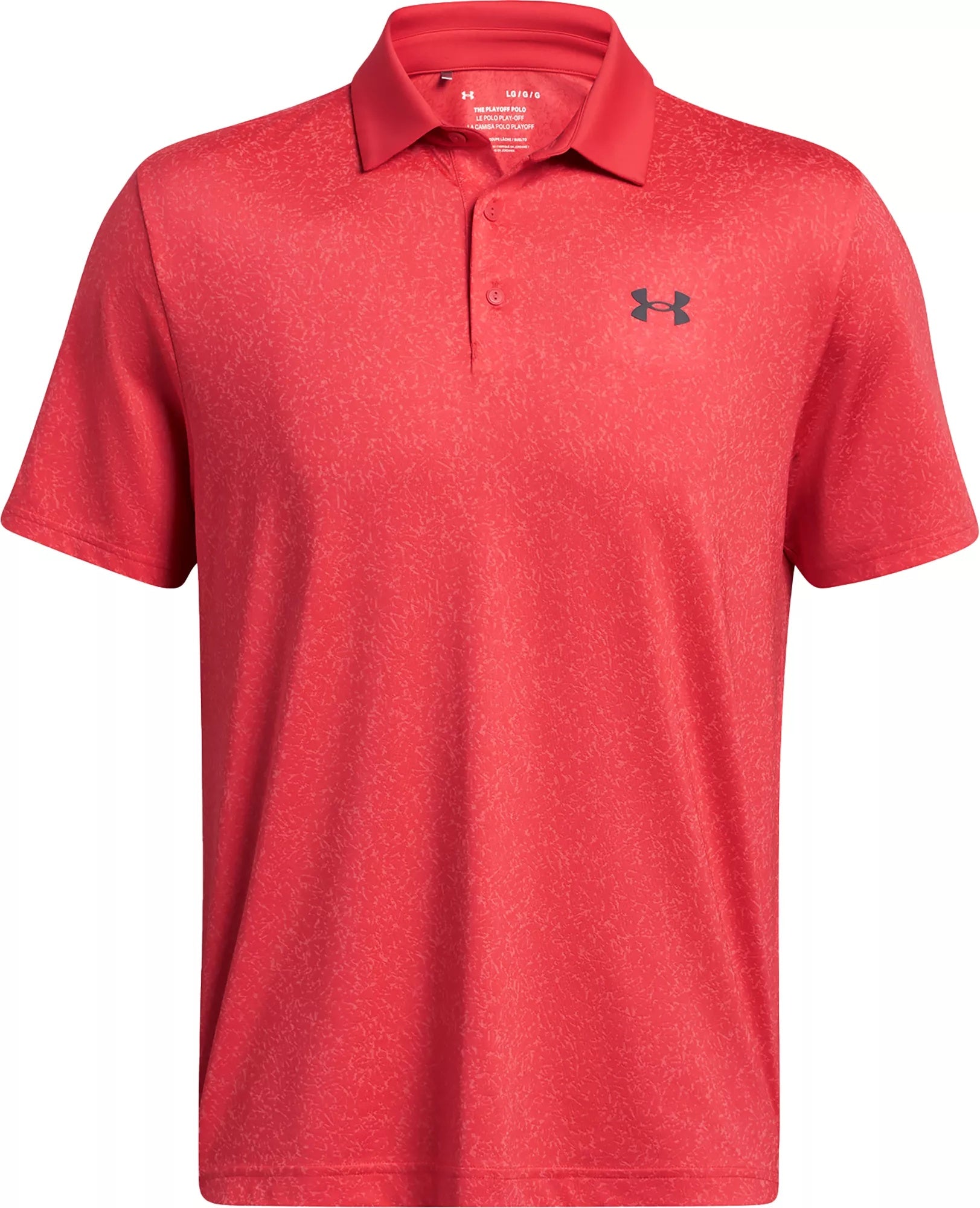 Under Armour Mens Loose fit Short Sleeve Polo Shirt Medium Orange