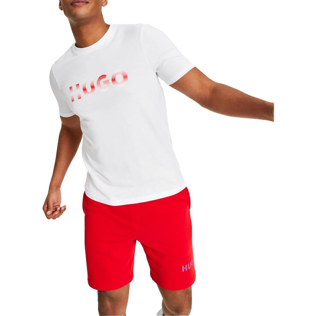 Hugo Boss Men's Logo Short Sleeve T Shirt White 2XL