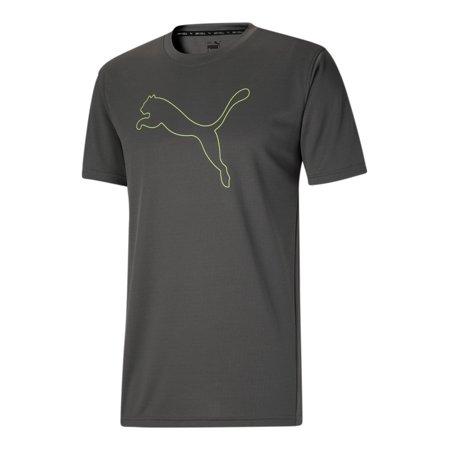 Puma Men Regular fit Short Sleeve T-Shirt Shirt Medium Grey Solid
