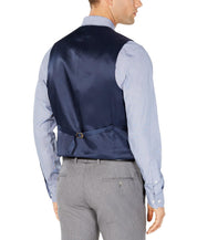 Calvin Klein Mens Slim fit Wool Suit Vest Medium Blue Solid