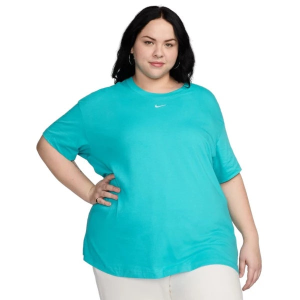 Nike Women Regular fit Short Sleeve T-Shirt Shirt 1X Blue Solid