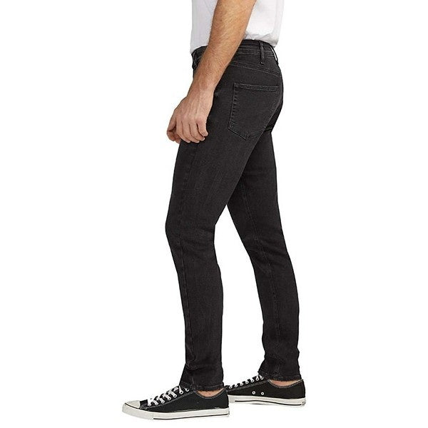 Silver Jeans Co. Men's Risto Athletic Fit Skinny Leg Jeans Black 38 x 30