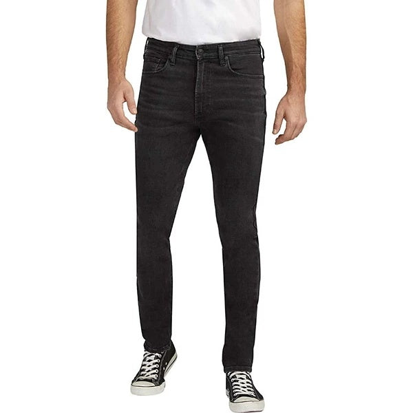 Silver Jeans Co. Risto Mens Athletic Fit Skinny Leg Jeans Black 32 x 32