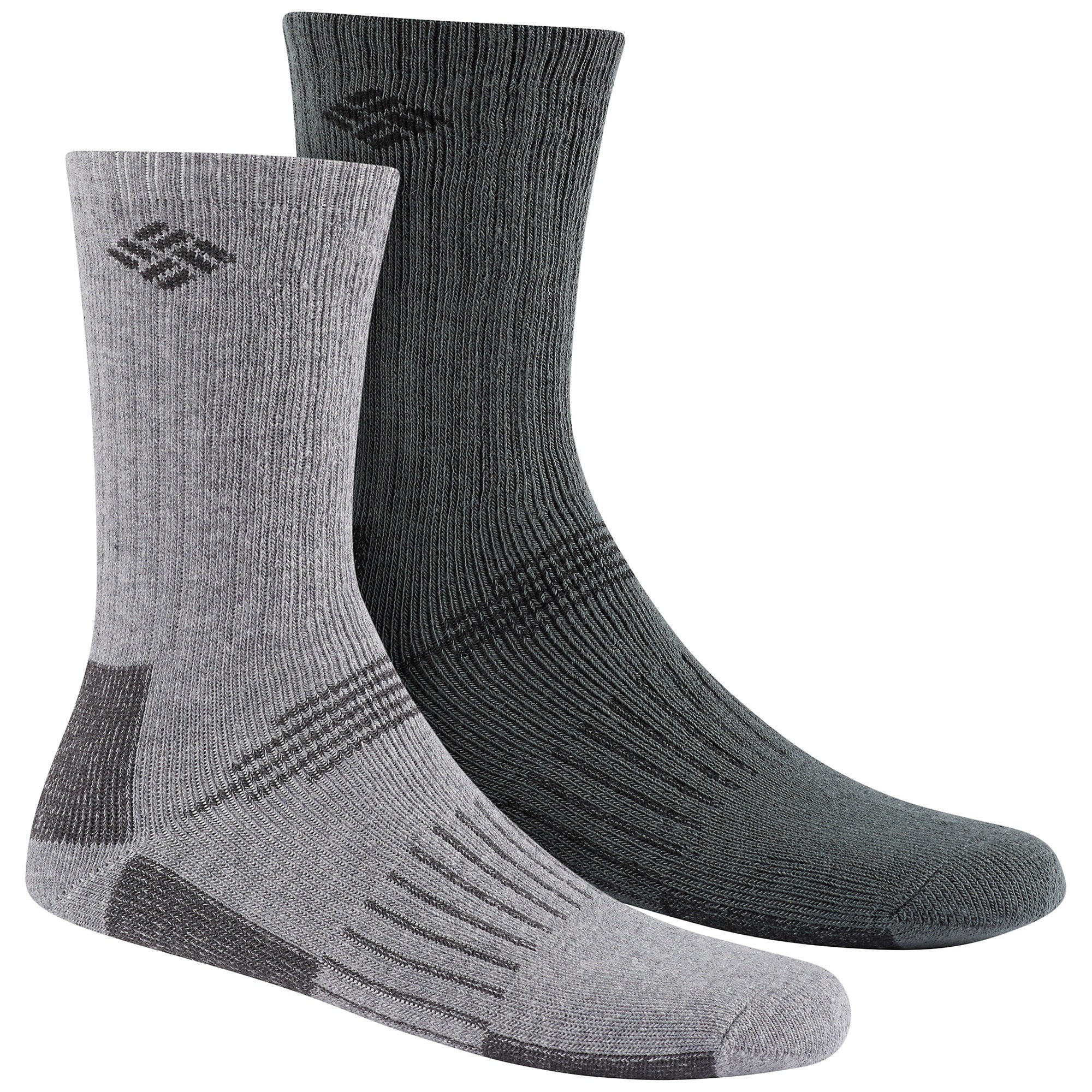 Columbia Mens Ribbed Crew Socks Assorted Grey
