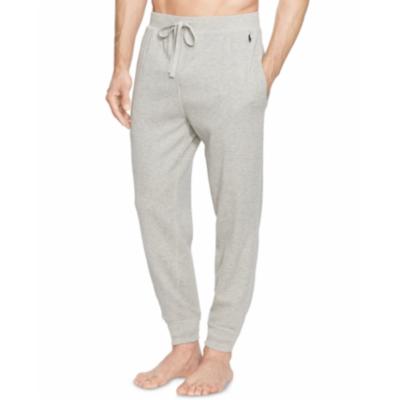 Polo Ralph Lauren Men's Waffle Solid Jogger Pajama Pants Grey Medium