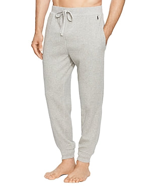 Polo Ralph Lauren Men's Waffle Knit Sleep Jogger Pants Light Grey Medium