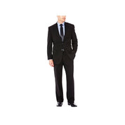 Haggar Mens Classic fit Suit Jacket Blazer 40 S Black Solid Stretch