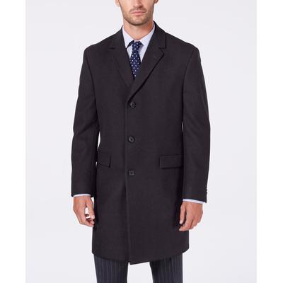 Nautica Mens Classic fit Overcoat Coat 40 S Grey Solid