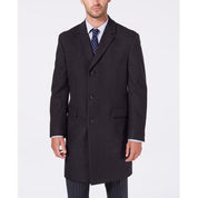Nautica Mens Classic fit Overcoat Coat 40 S Grey Solid
