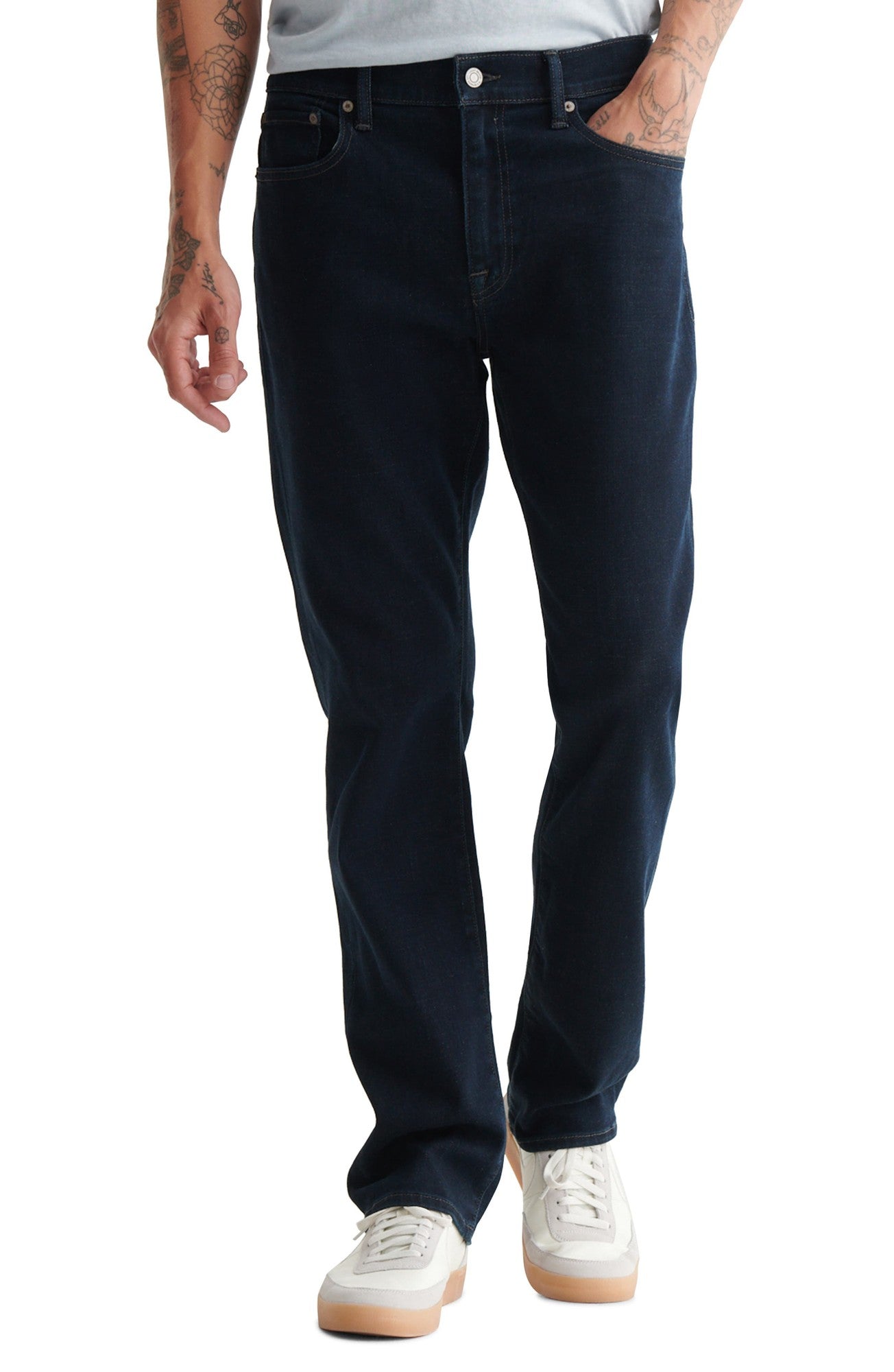 Lucky Brand Mens 410 Athletic Slim-Fit Jeans Stonewash Dark Blue 36 x 30