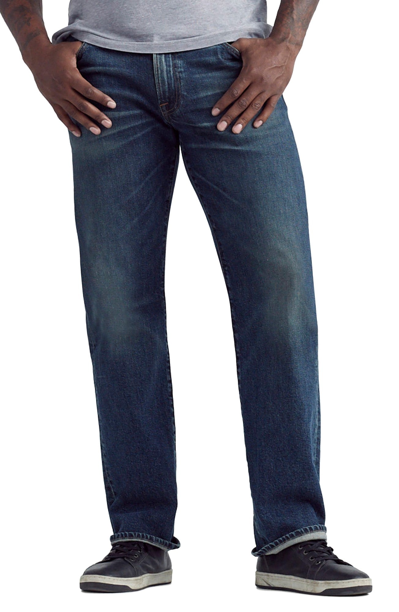 Lucky Brand Men's 363 Straight Coolmax Jeans Ferncreek Blue 40 x 30