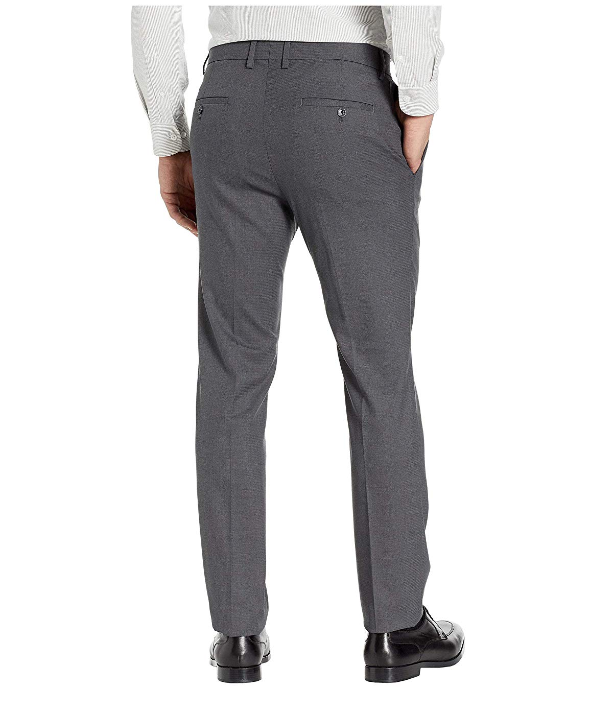 Kenneth Cole Mens Slim fit Dress Pants 32 / 29 Charcoal Check