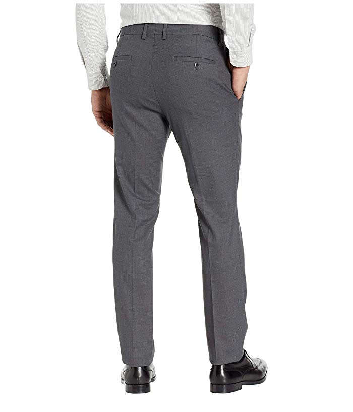 Kenneth Cole Mens Slim fit Dress Pants 32 / 29 Charcoal Check